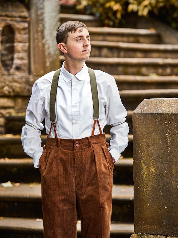 Mens 1940s 1950s Corduroy Trousers - Chestnut Brown - Etsy