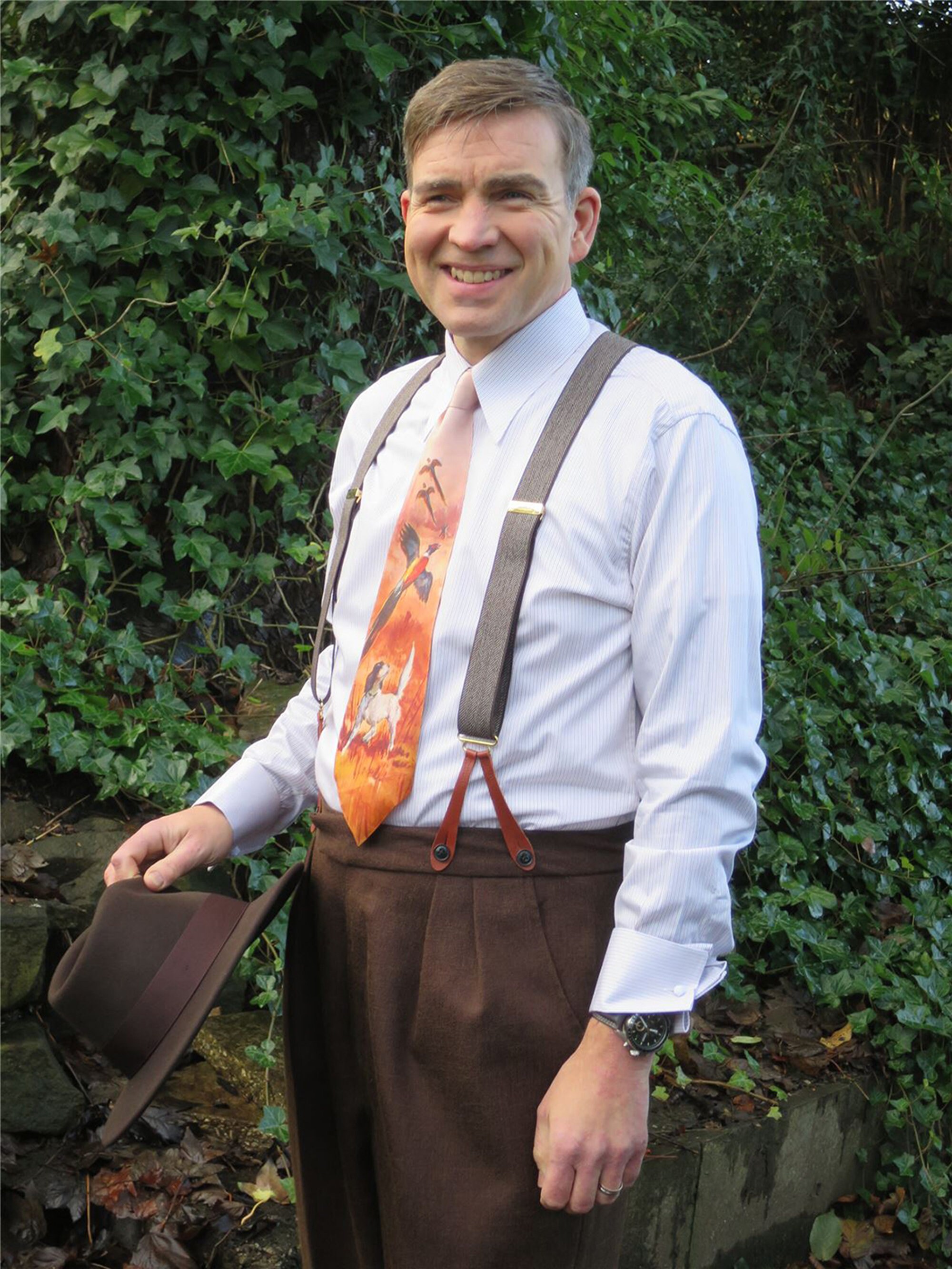 1940s Mens Style Shirt London Stripe Spearpoint Collar Mens Etsy UK