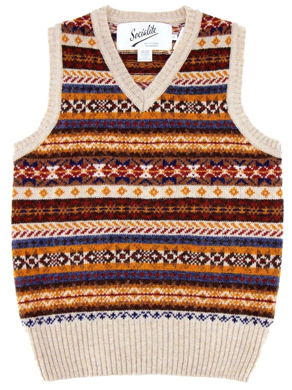 Fairisle Tank Top - 1940s Authentic Vintage Look - Socialite Fairisle Tank Top - 1940s Authentic Vintage Look - Socialite