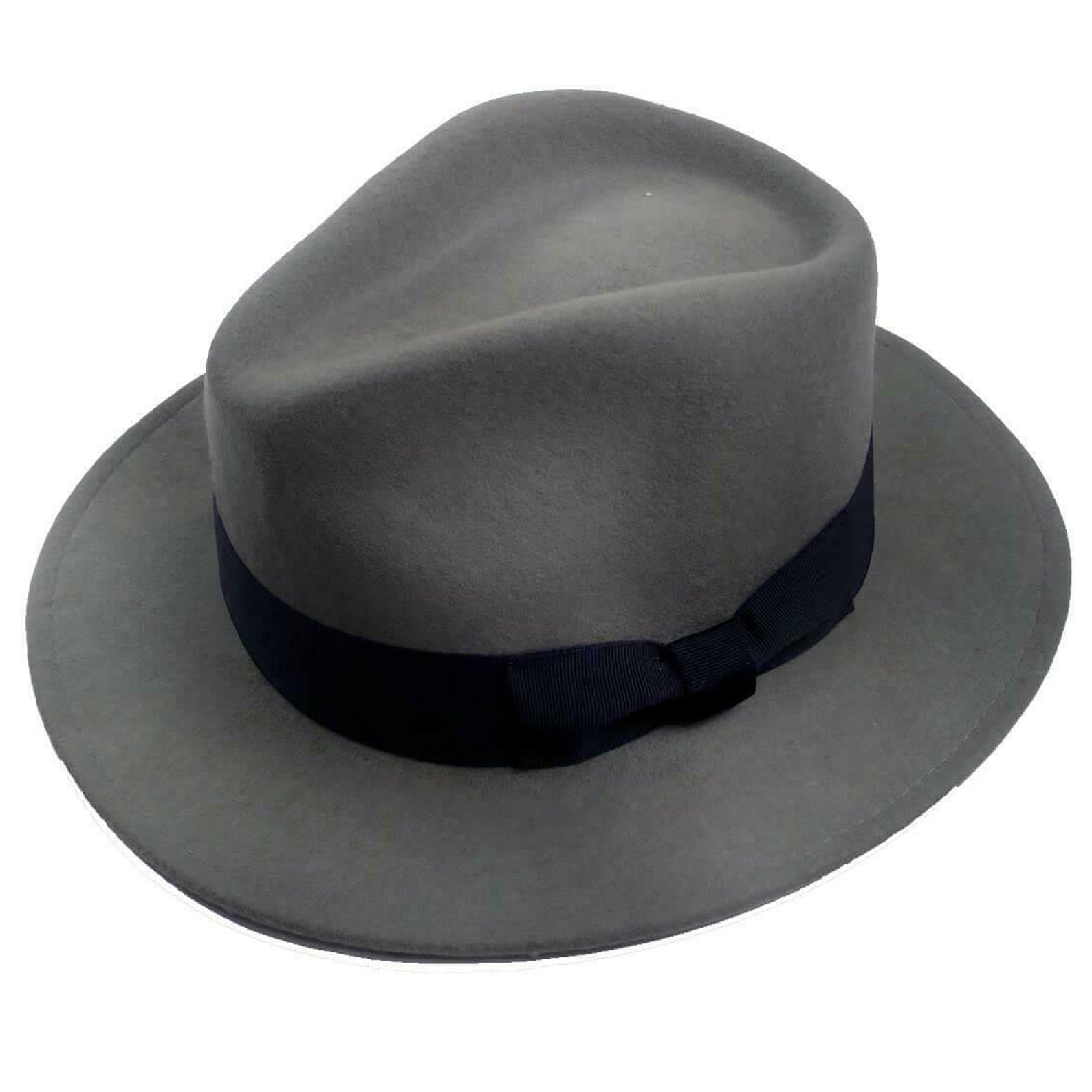 Classic Mens Fedora Hat Authentic 1940s Look Light Grey Pure Etsy UK