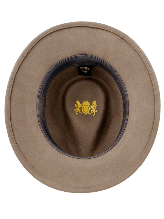 Classic Fedora Hat | Grey Pure Wool Men's Hat Authentic 1940s