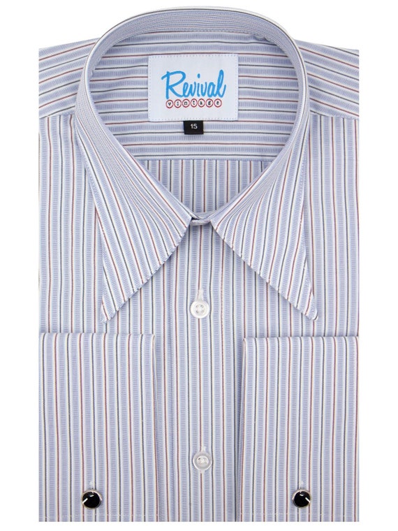 Camisa de cuello estilo vintage de los años 40 de Spearpoint