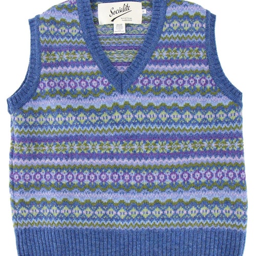 Fair Isle Tank Top 1940s Authentic Vintage Replica Revival Etsy UK