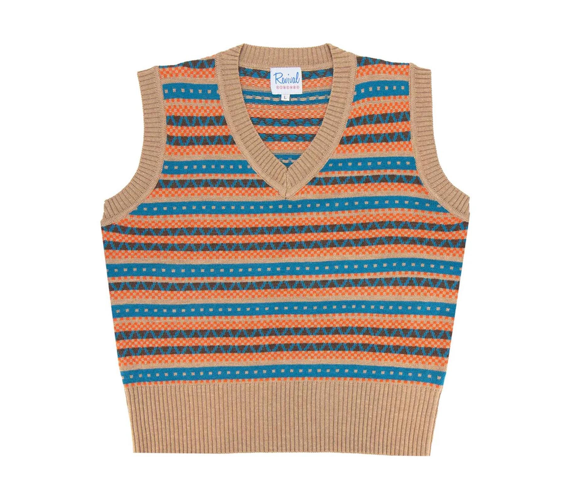 Fairisle Tank Top - 1940s Authentic Vintage Look - Revival Fairisle Tank Top - 1940s Authentic Vintage Look - Revival