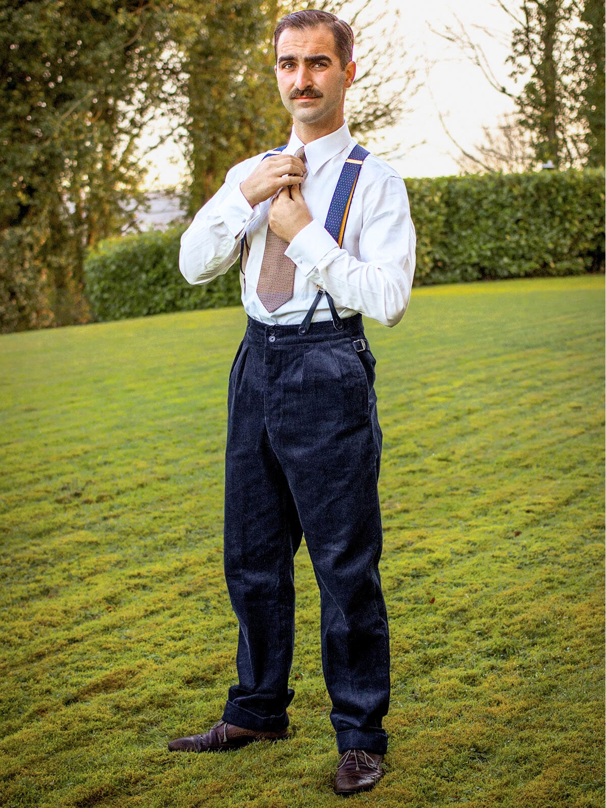 Retro Corduroy Trousers - Revival 1940s 1950s Vintage Style