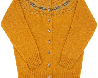 Vintage Style Lambswool Fair Isle Cardigan – Scottish Knitwear