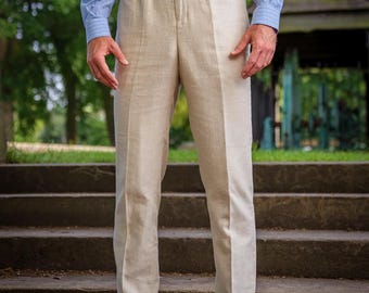 40-50’s Vintage Slacks Vintage 1940s 1950s BLACK Wool Tuxedo Pants Trousers With Back