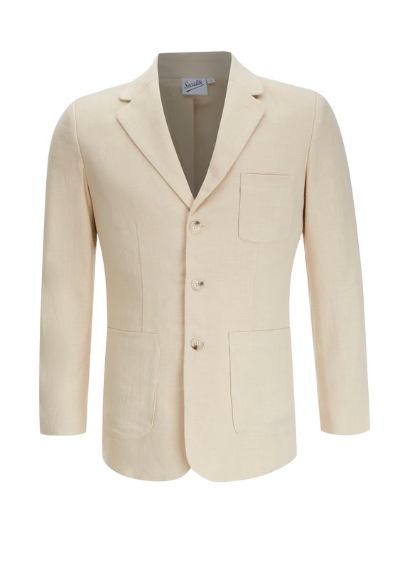 Linen Patch Pocket Suit - Socialite 1930s 1940s F… - image 3