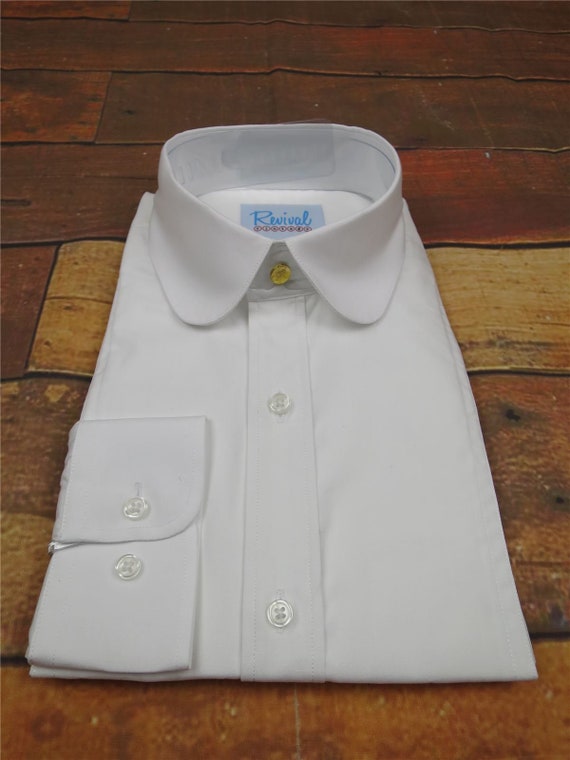 white club collar dress shirt