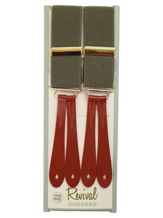 Trouser Braces | Authentic 1940s Handmade Vintage… - image 1