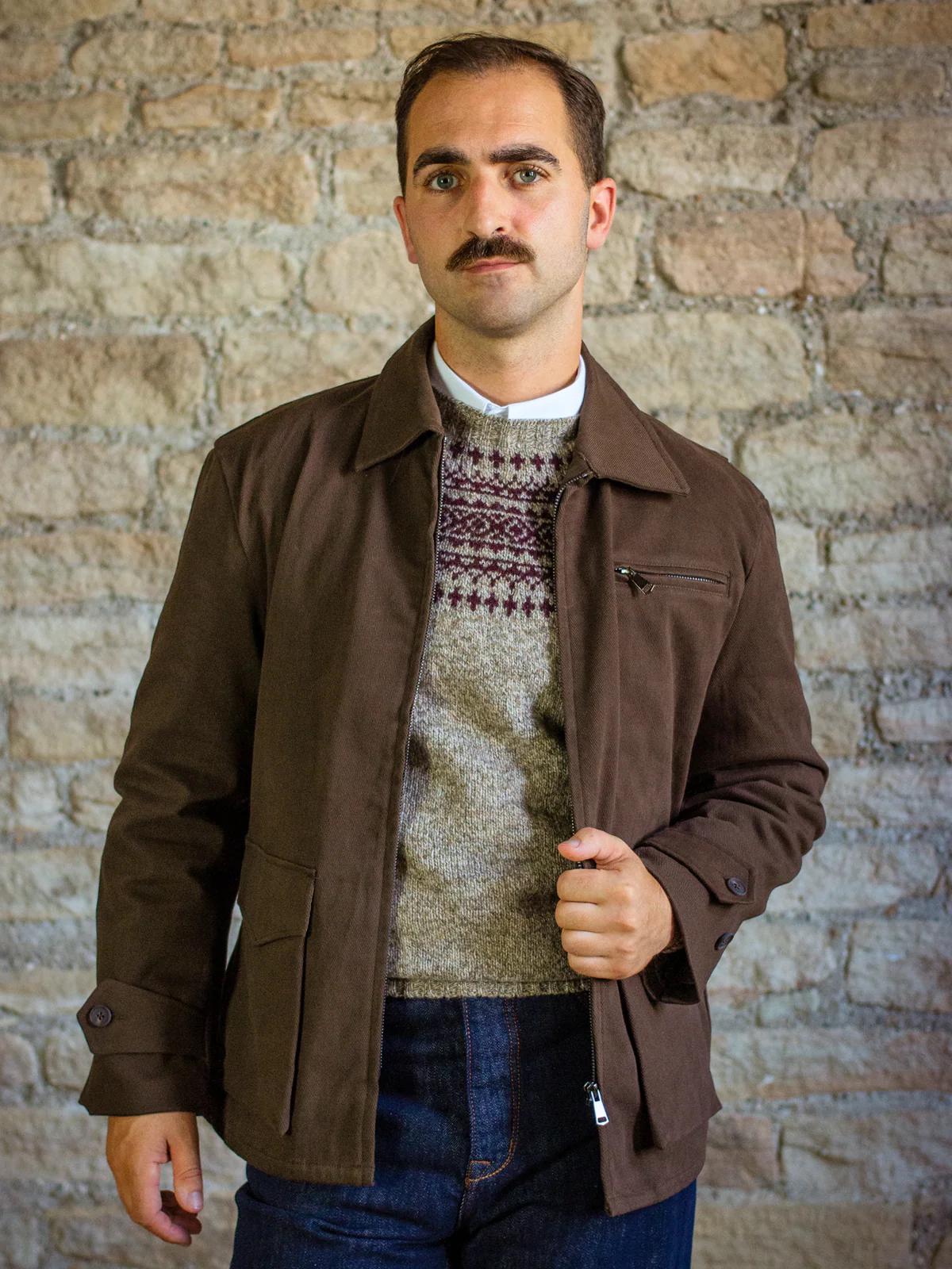 1930s〜40s vintage cotton jacket 1940s Canvas Jacket - Etsy