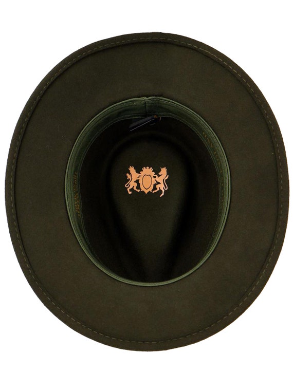 Sombrero Fedora/Trilby De Lana 100% - Hecho A Mano, Banda Clásica, Estilo Elegante Unisex, Marca Gladwin Bond