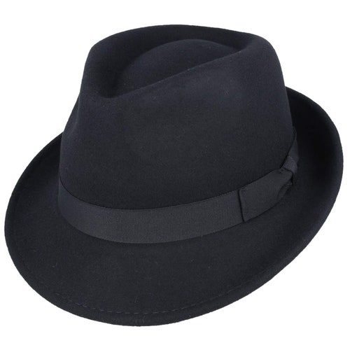 Mens Trilby Hat 1950s Retro Black 100 