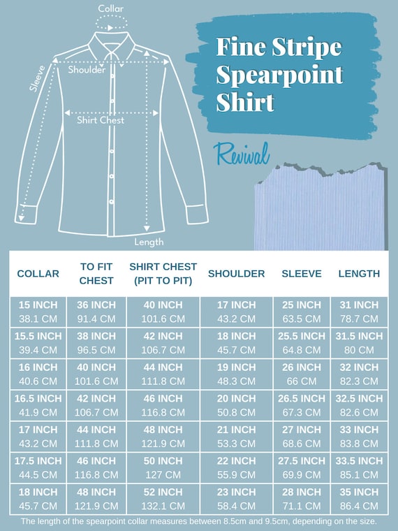 Blue Fine Stripe Spearpoint Collar Shirt - 1930s … - image 6