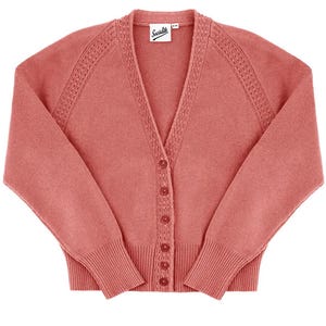 Cardigan in stile vintage - Cardigan &quot;Daydream&quot; da donna anni &#39;40 e &#39;50, stile Midcentury Socialite - Maglieria retrò di qualità premium - Rosa Bubblegum