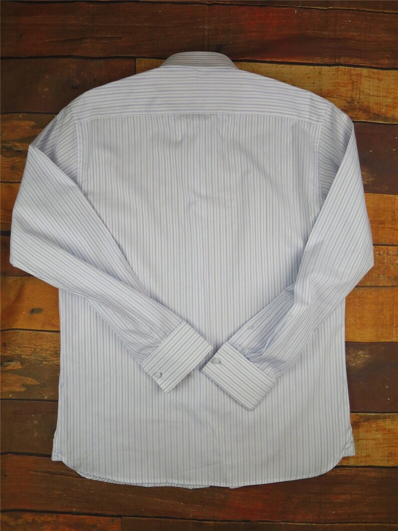 1940s Mens Style Shirt London Stripe Spearpoint Collar Mens | Etsy UK