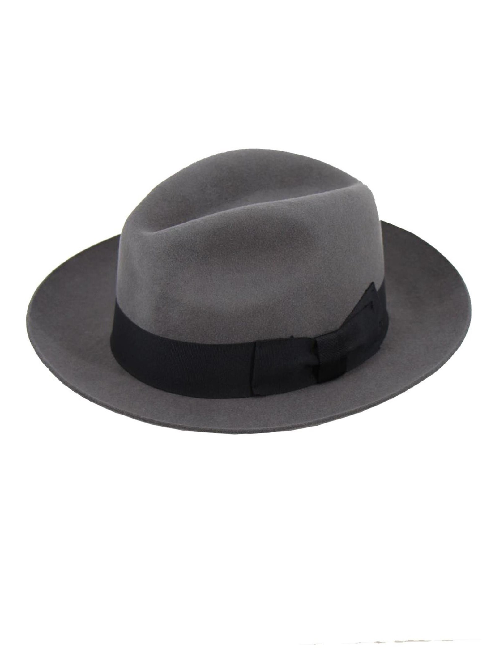 Mens Grey Fedora Hat Authentic 1940s Look Forties Style Wool Etsy UK