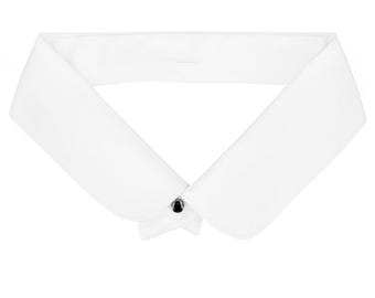Cuello de club para hombre de los años 30: cuello de camisa de vestir blanco desmontable de los años 30 y 40