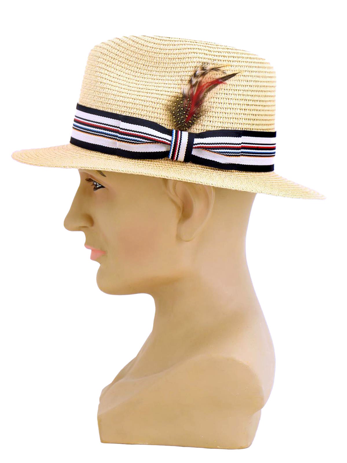 1950s Style Straw Fedora Hat | Lightweight Summer Panama  display picture 3