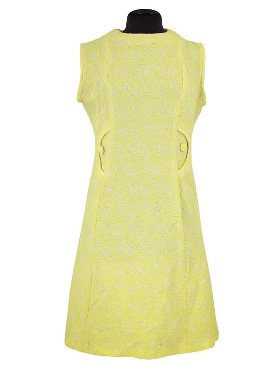 1960s Vintage Yellow Textured Pattern 