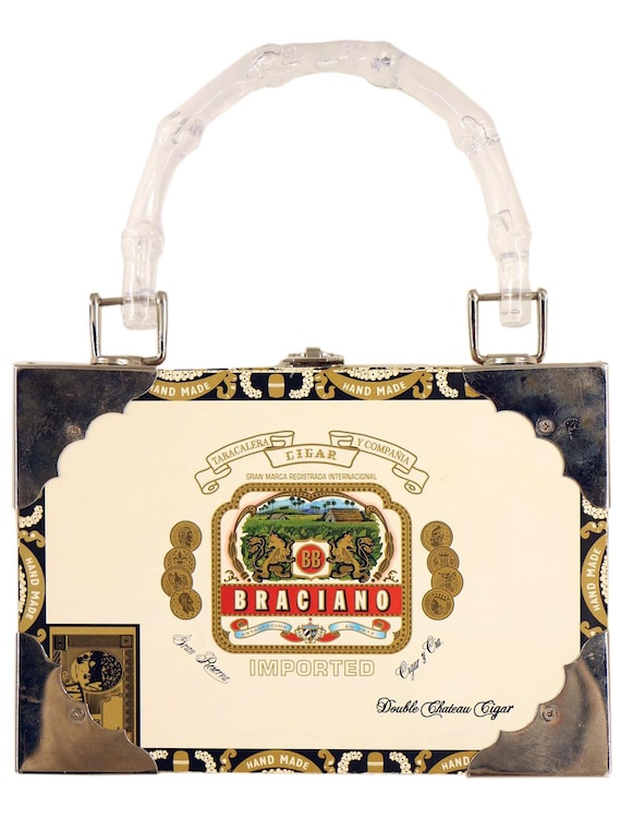Vintage Tiki Style Beaded Cigar Box Handbag - image 2