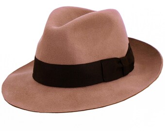Vintage Fedora Hat Brown by Betmar New York 100% Wool - Etsy display picture 1