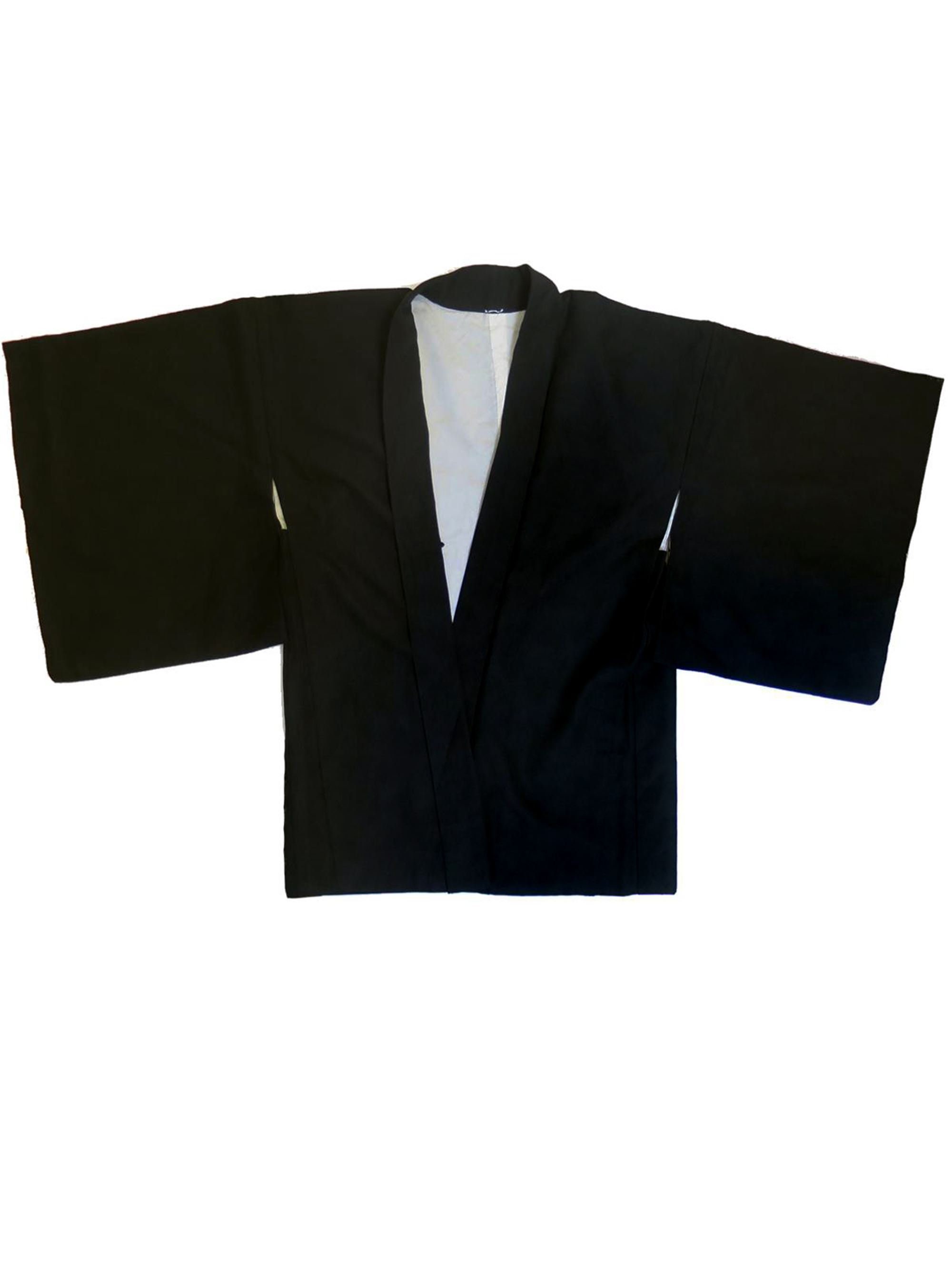 Vintage Jacket TRUE VINTAGE Black Japanese Kimono Jacket - Etsy UK