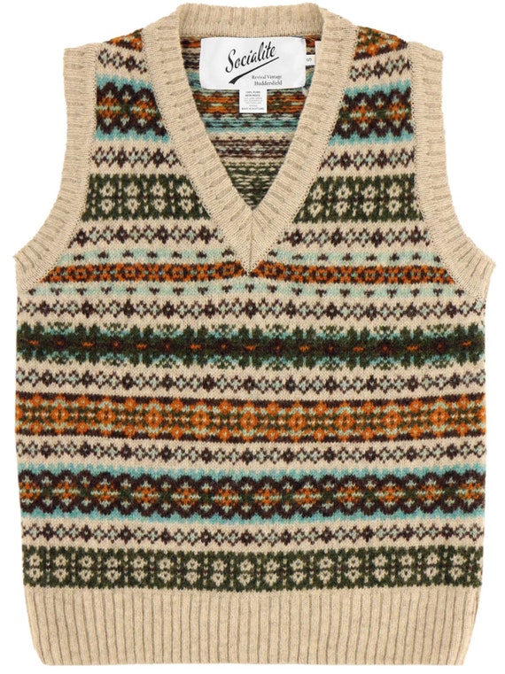 Womens Fairisle Tank Top - Hand Produced Pure Sco… - image 1