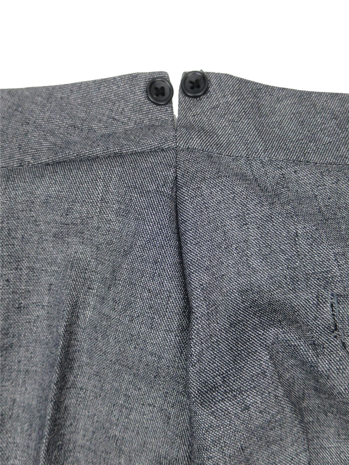 Revival 1940s Crosshatch Black Grey Highwaist Trousers | Etsy