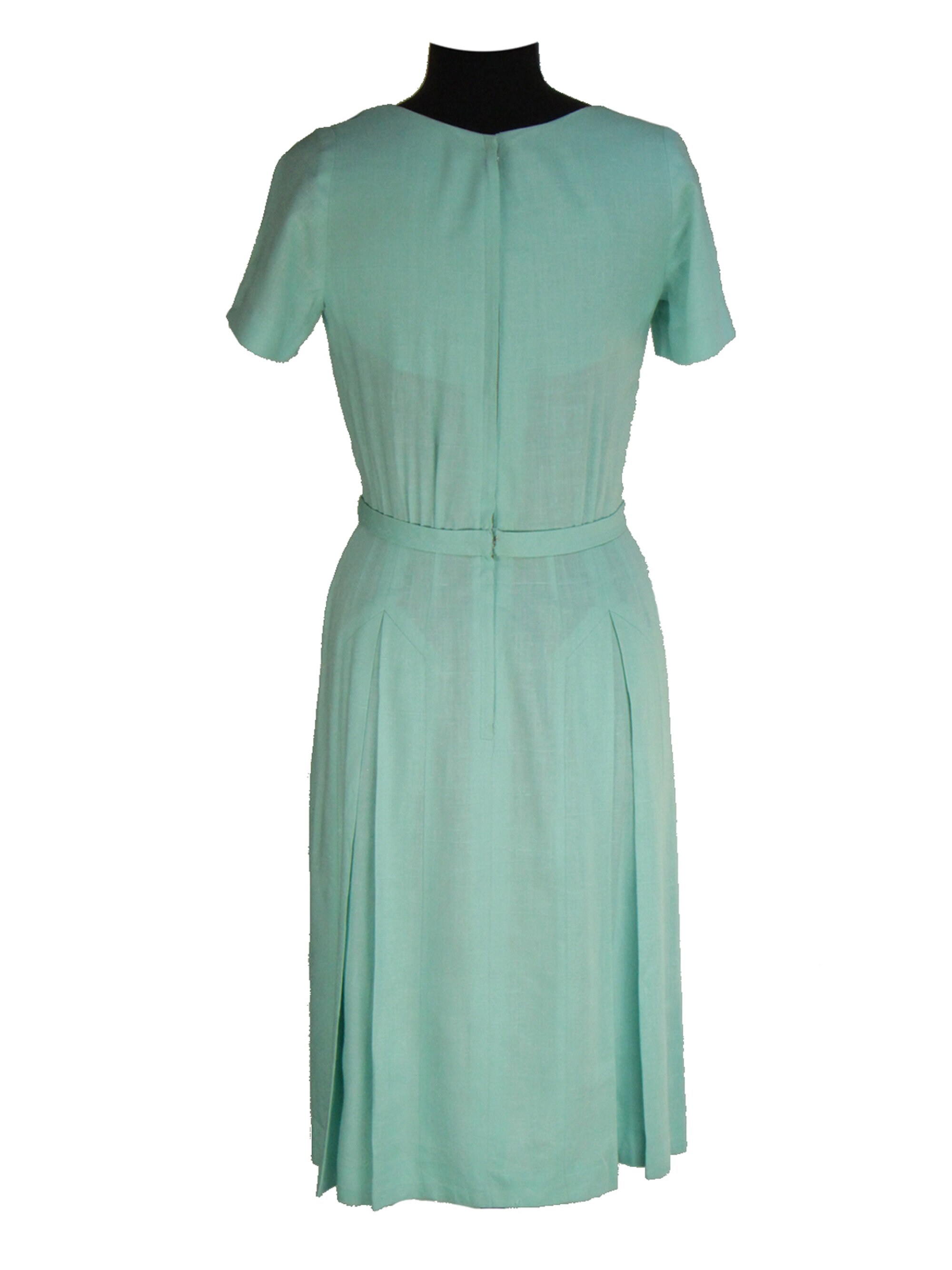 Mint Green Vintage 1930s Slub Linen Dress UK 8-10 | Etsy