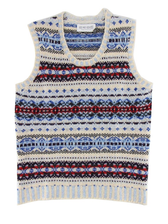 Fairisle Tank Top - Womens Hand Produced Pure Sco… - image 1