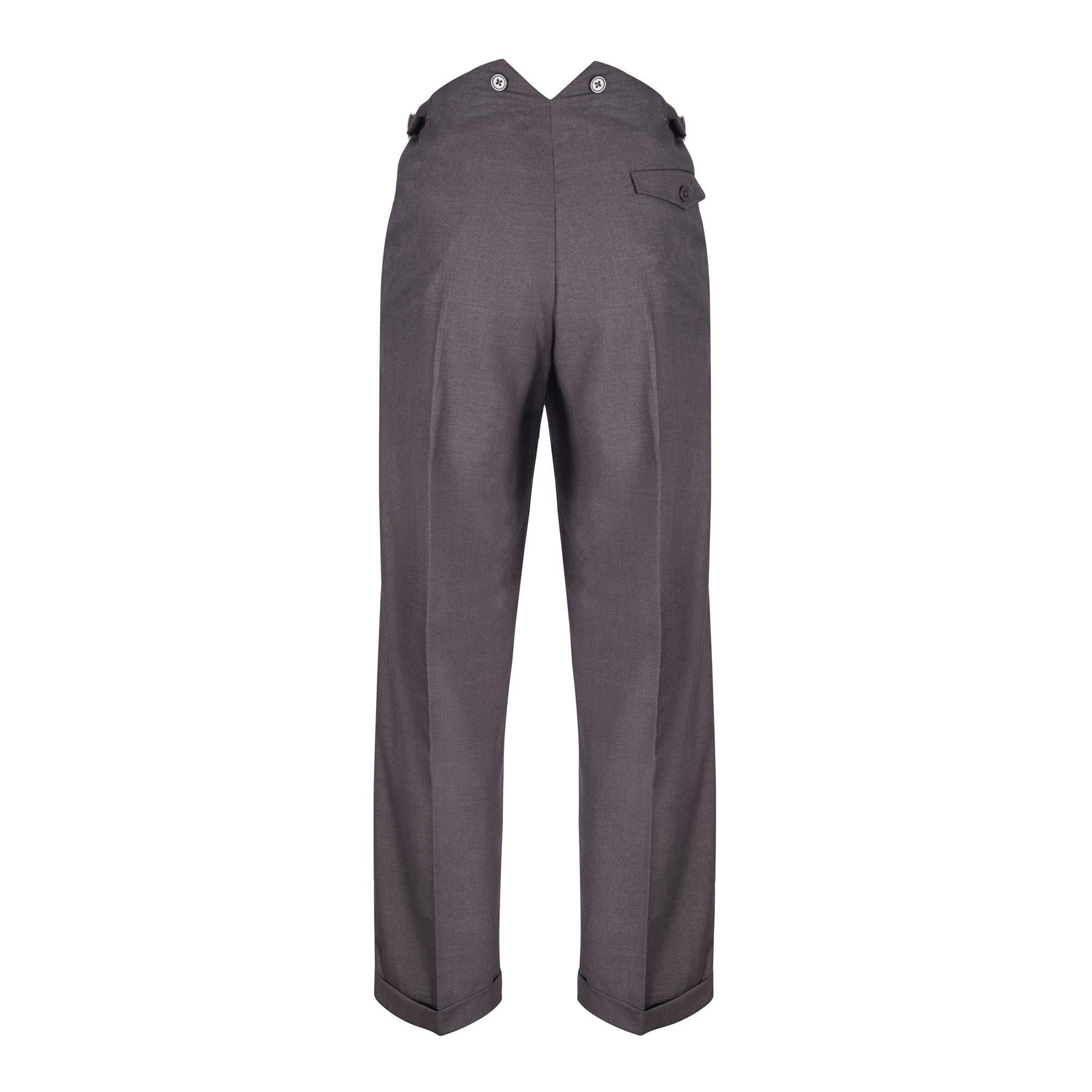 Mens Fishtail Back Trousers Authentic 