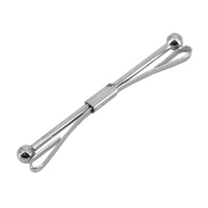 Silver Ball 1940s Vintage Style Collar Bar - Shirt Collar Clip Retro Tommy Shelby