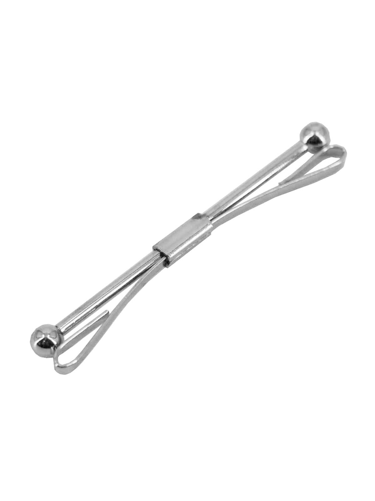 Silver Ball 1940s Vintage Style Collar Bar - Shirt Collar Clip Retro Tommy Shelby
