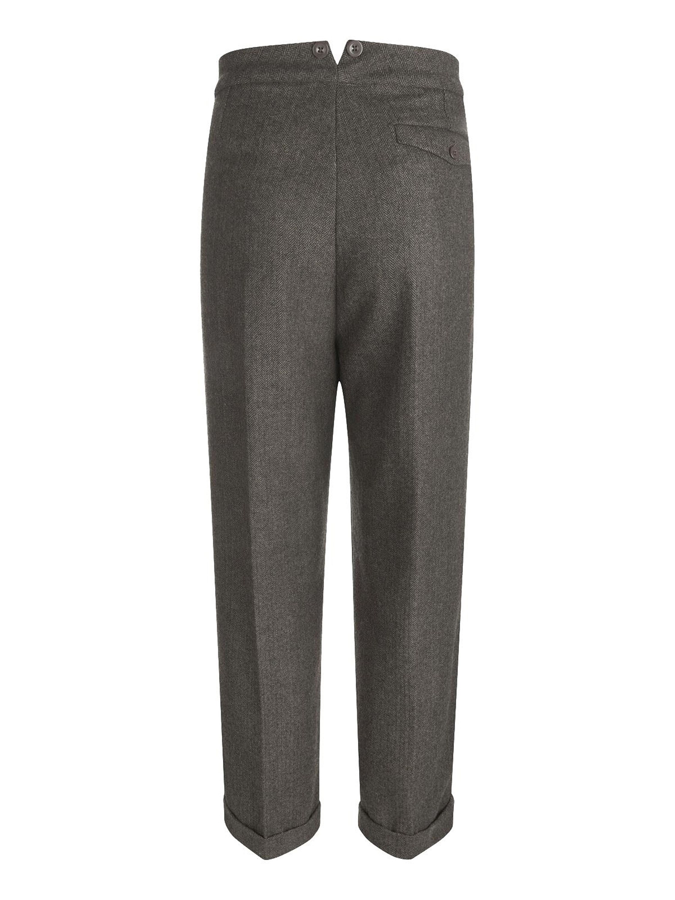 パンツ 1940's germany black wool slacks original-1940s-european-made-