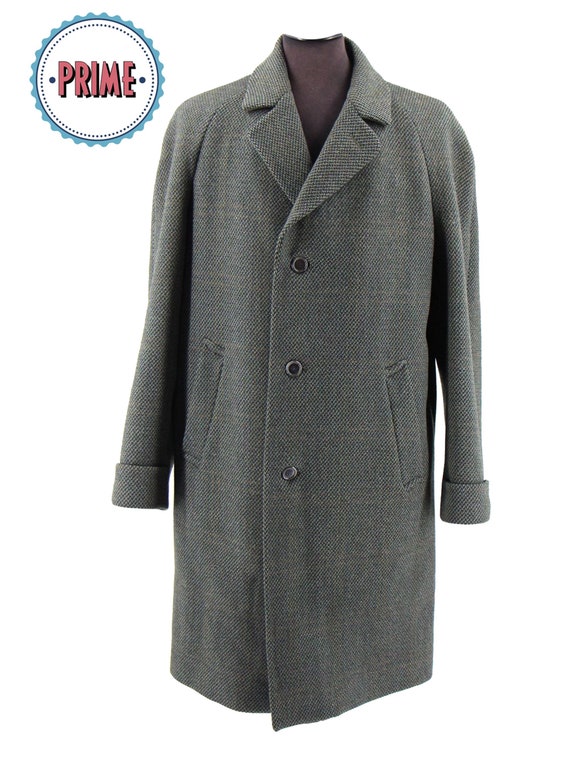 Vintage Coat Wool Tweed 1940s 1950s Mens Vintage Coat Chest | Etsy