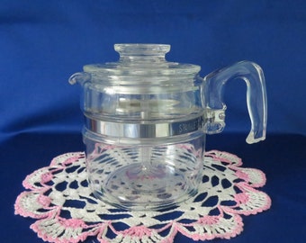 Pyrex Flameware 4 Cup Stove Top PERCOLATOR