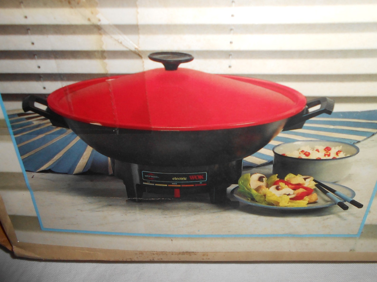 RED 1986 West Bend 6 Quart Electric Wok No. 79525X Etsy