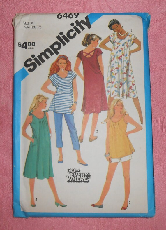 Items similar to Simplicity Maternity Sewing Pattern 6469 Size 8 on Etsy