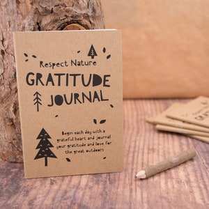 Diario de gratitud para niños y juego de lápices de colores naturales