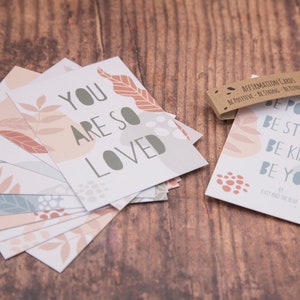 Tarjetas de afirmación positiva para la ansiedad y la confianza en uno mismo (juego de 10)