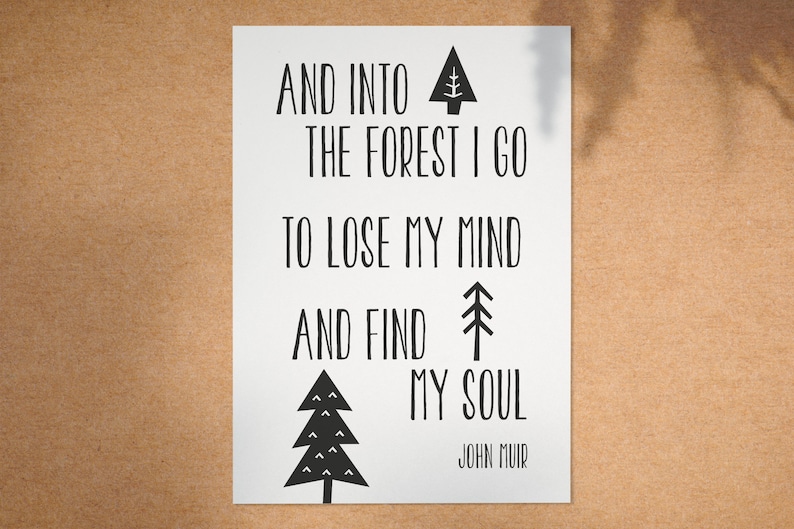 And Into The Forest I Go A4 Print image 1