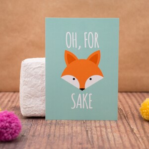 Carte postale Oh, pour l'amour du renard