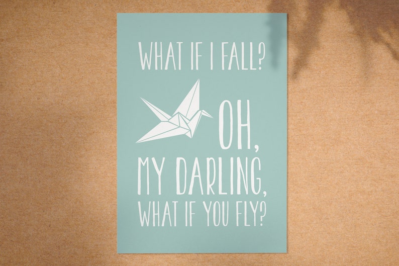 What if I fall Oh, my darling what if you fly A4 Print image 2