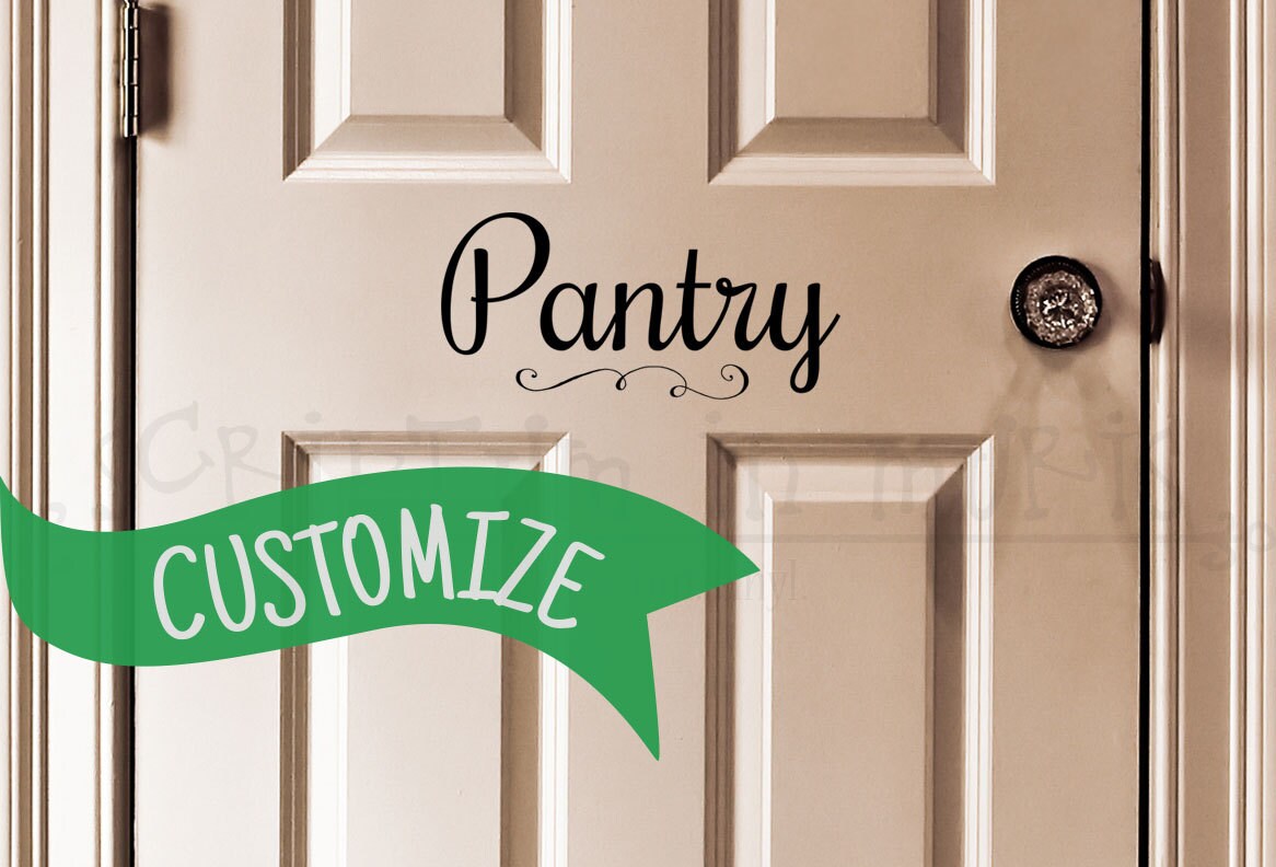 Custom Door Vinyl Decal Etsy