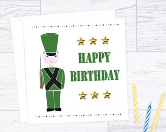 Soldier birthday card - rifleman birthday card