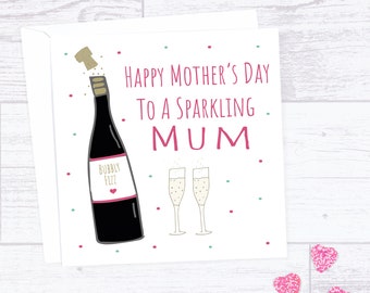 Prosecco Mother's Day card - Champagne Mother's Day card