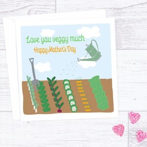 Vegetable garden Mother's Day card gardening Mother's day card Mother's day card for gardener image 2