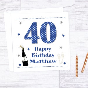 50th Birthday card personalised 50th birthday card age card for friend age card for relative Bild 2