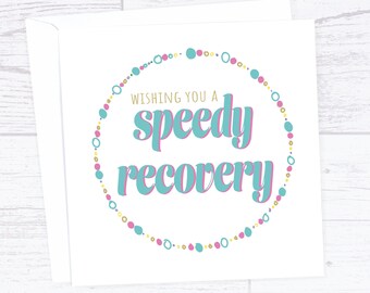 Speedy recovery get well soon card